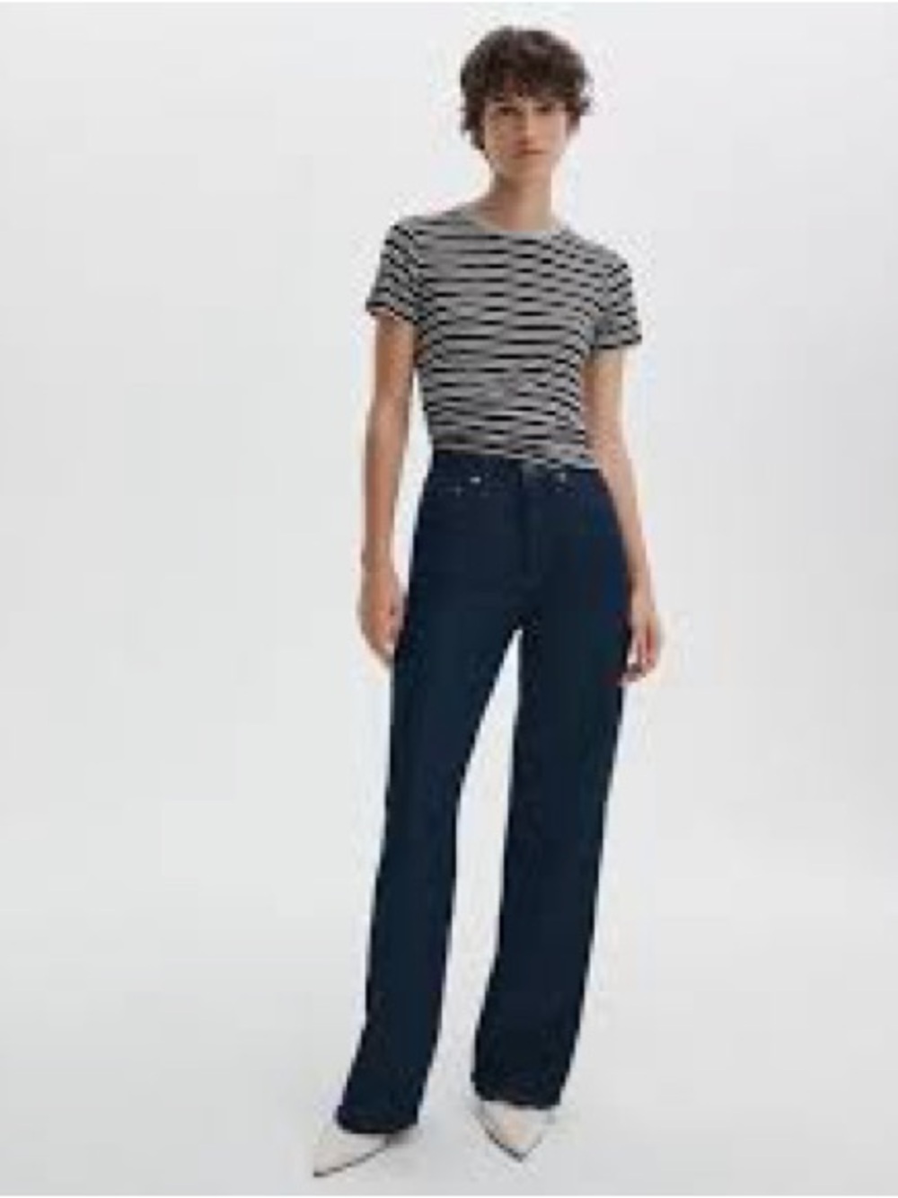 Rag & Bone Featherweight Logan Wide Leg Jeans Womens 27 Dusk Rinse NWT